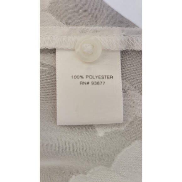 Belle + Sky Sheer Floral Blouse Shirt - Picture 4 of 4